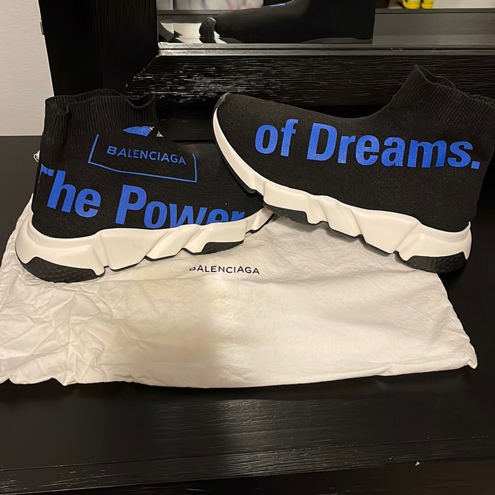 Noir bleu Balenciaga sock sneakers